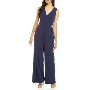 NEW Vince Camuto Solid Navy Blue  Jumpsuit Sz 6